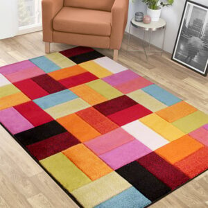 Spectra Carved 80x150cm Largo Rug In Multi-Colour