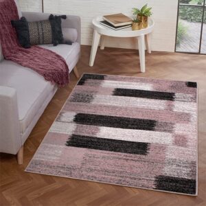 Spirit 160x230cm Mosaic Design Rug In Pink